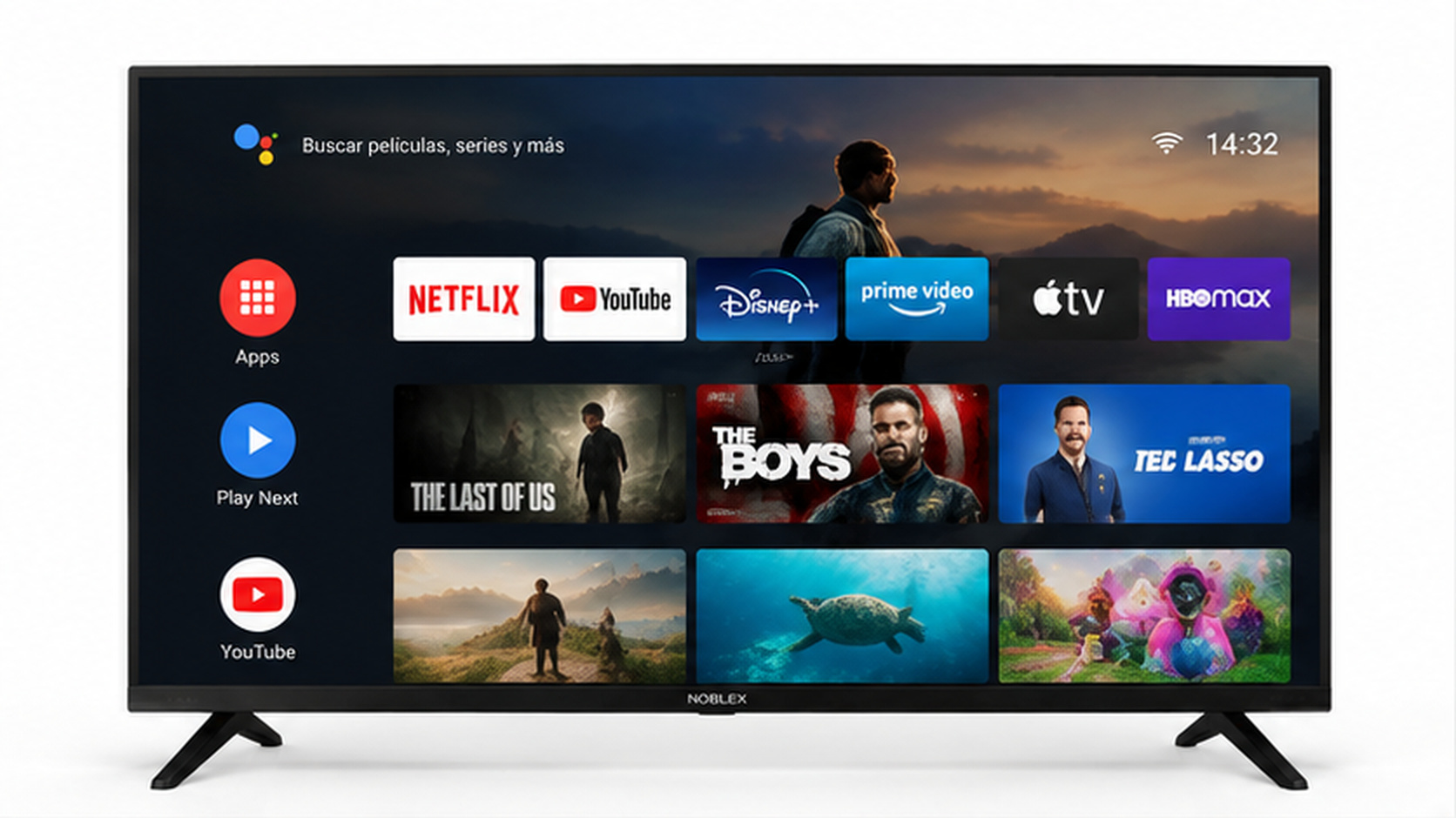 Noblex Smart TV LED 43 pulgadas Full HD Android TV Serie X7, frente